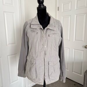 CoffeeShop Women's Light Gray Utility Jacket